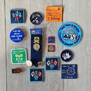 Girl Guide Badge & Pin Lot Of 18